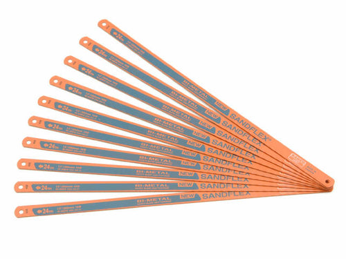 Bahco 39062410P 3906 Sandflex® Hacksaw Blades 300mm (12in) x 24 TPI Pack 10