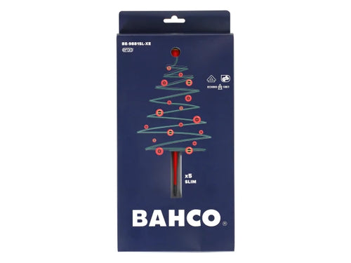 Bahco XMAS ERGO™ Slim VDE Insulated Screwdriver Set 5pc BE-9881SL