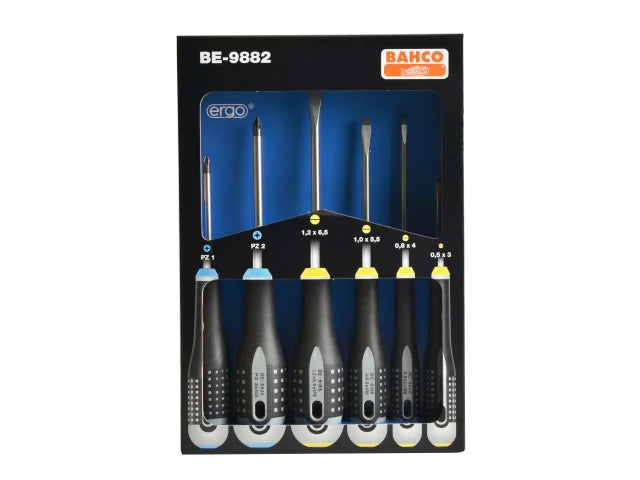 Bahco BAH9882 BE-9882 ERGO™ Screwdriver Set, 6 Piece