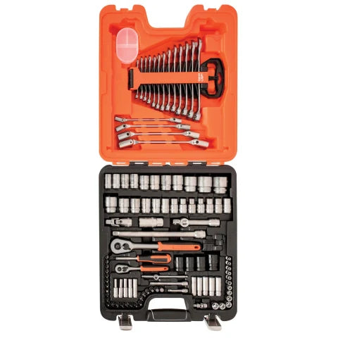 Bahco S106 Socket & Spanner Set of 106 AF & Metric 1/4 & 1/2in Drive
