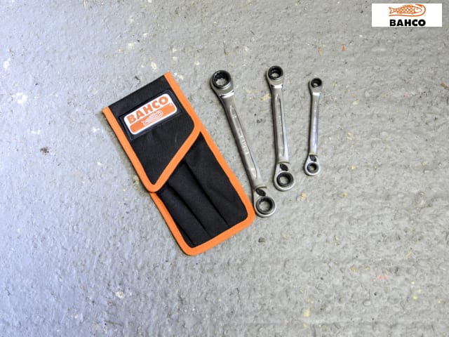 Bahco S4RM3T S4RM Series Reversible Ratchet Spanner Set, 3 Piece