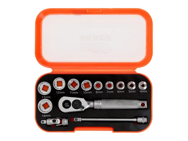 Bahco SBS13MC10.5 1/4in Drive Socket Set, 13 Piece