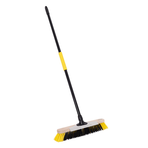 Bulldozer BDZCOP43BY Dual Fill Soft PET Broom with Metal Scraper 457mm (18in)