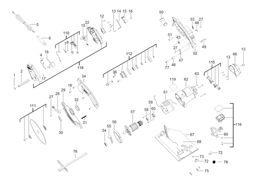 CS85SB 240V spare parts