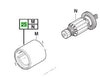 Milwaukee HD18CS Motor 290147067 spare part