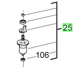 Milwaukee M18CHPX armature assembly 4931436498 spare part