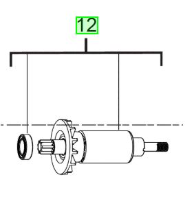 Milwaukee M12FIR38 Armature 4931465304 spare part