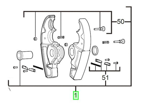 Milwaukee M18HUCT Press jaws 4931458332 spare part