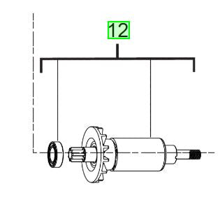 Milwaukee M12FIR14 Armature 4931465298 spare part