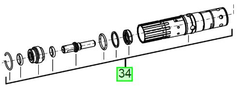 Milwaukee M18CHPX Spindle kit 4931448975 spare part