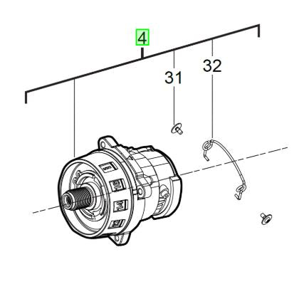 Milwaukee M12FPD Gearbox 4931465513 spare part