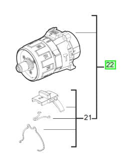 Milwaukee M18BLPD Gearbox 4931436761 spare part