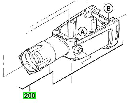Milwaukee K900K 240v + 110v Gearbox 4931412436 spare part