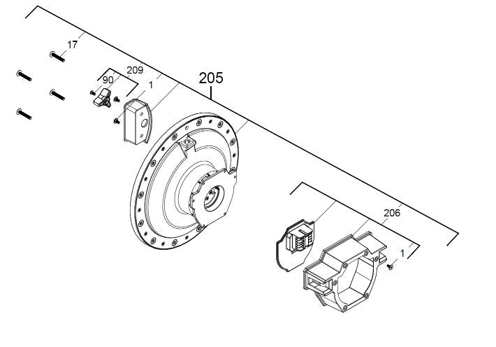 Milwaukee M18SIC60SCHDR Clamping set 4931494960 spare part