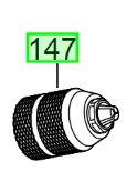 Milwaukee M18CHX Keyless chuck 1.5-13 1/2x20 4932376531 spare part