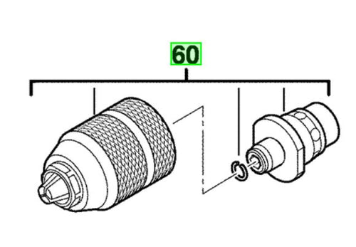 Milwaukee M18CHPX Clutch chuck 201895001 spare part