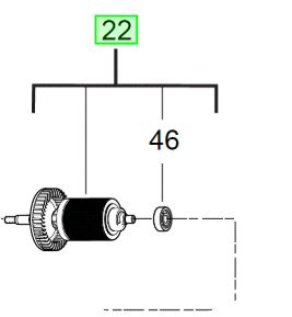 Milwaukee M18FHSAG125XPDB Rotor 4931466916 spare part