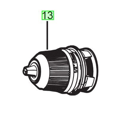 Milwaukee M2FPDX Keyless chuck 13mm 4932464479 spare part