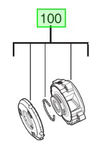 Milwaukee M12FCIWF38G3 Gearbox 4931506551 spare part