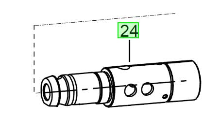 Milwaukee M12CH Spindle 4931435918 spare part