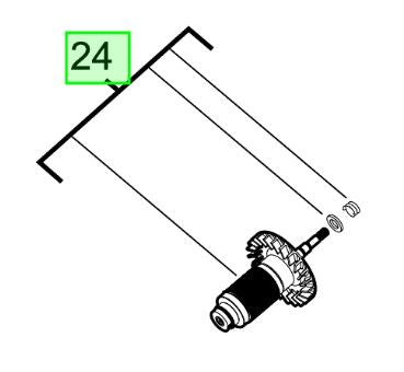 Milwaukee M18FCHS Rotor 4931465918 spare part