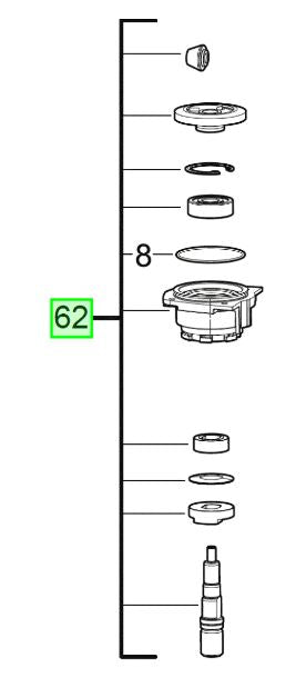 Milwaukee M18FSAG125X Spindle kit 4931479281 spare part