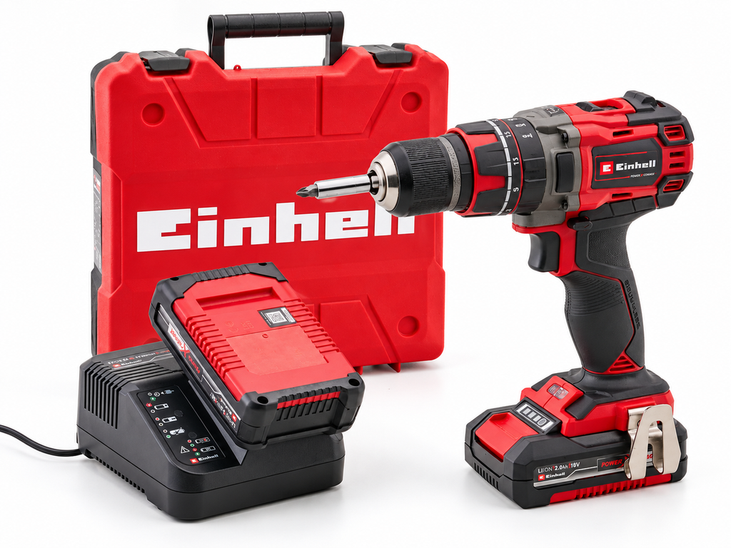 Einhell XMS26ECOMBI 18V Combi Drill with 2 x 2Ah Li-Ion Batteries