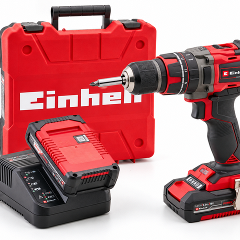 Einhell XMS26ECOMBI 18V Combi Drill with 2 x 2Ah Li-Ion Batteries