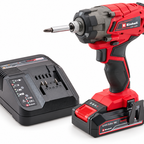 Einhell XMS26PXIMP 18V Impact Driver Kit with 1 x 2.5Ah Li-ion Battery