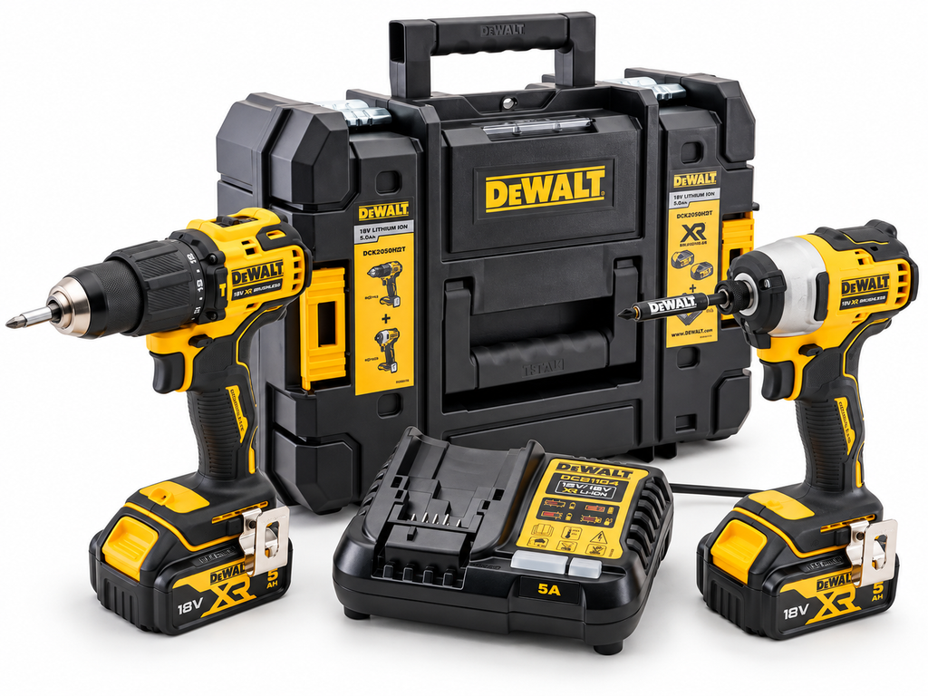 DeWalt XMS26DEWPACK 18V Combi & Impact Drill Twin Pack