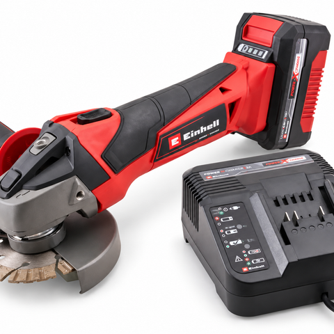Einhell XMS26PXGRIND 18V Angle Grinder Kit with a 4.0Ah Li-Ion Battery