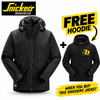 Snickers 1104 AllroundWork, Waterproof Insulated Jacket + FREE hoodie