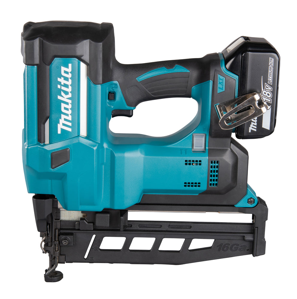 Makita DBN600RTJ 18v LXT Finishing Nailer kit 2x 5ah case + nails