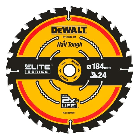 Dewalt DT10302-QZ ELITE™ Series Framing Circular Saw Blade 184 x 16mm x 24T