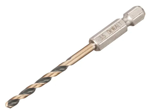 Dewalt DT20603-QZ BLACK&GOLD Hex HSS-G Drill Bit 3.5mm