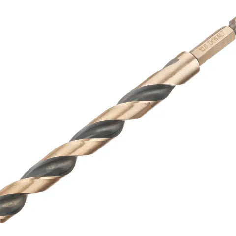 Dewalt DT20616-QZ BLACK&GOLD Hex HSS-G Drill Bit 10.0mm