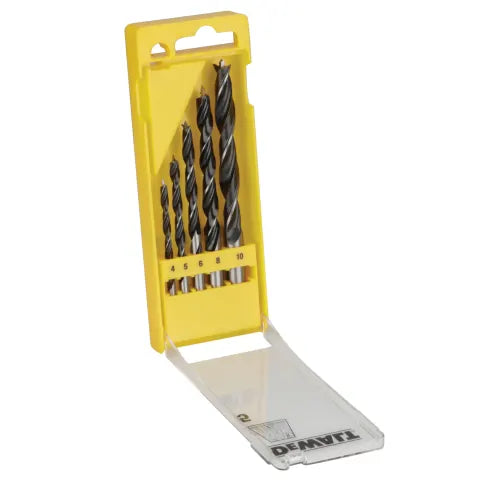 Dewalt DT4535-QZ Brad Point Drill Bit Set, 5 Piece