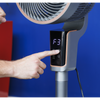 Baridi DH141 Pedestal Fan with Remote Control & 12hr Timer 12" - Grey