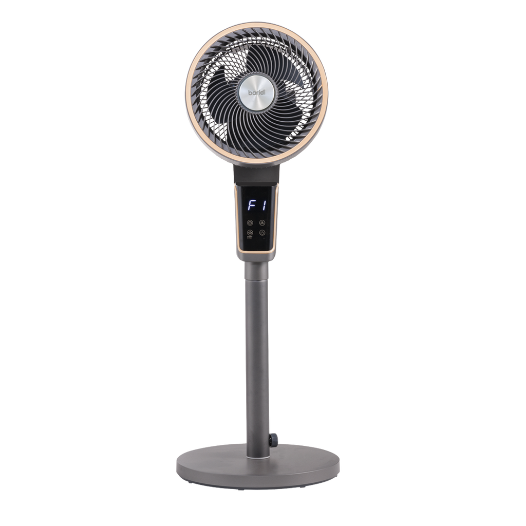 Baridi DH141 Pedestal Fan with Remote Control & 12hr Timer 12" - Grey