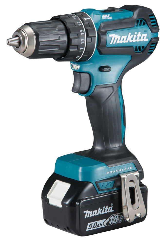 Makita DHP485STX5 18v LXT Combi Drill inc 1x 5.0Ah Batt charger
