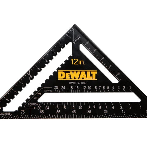 Dewalt DWHT46032-0 Rafter Layout Square 12in