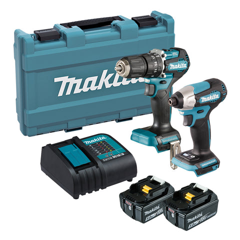 Makita Brushless Twin Kit DLX2414ST 18V 2x5Ah Combi Drill/Impact Driver