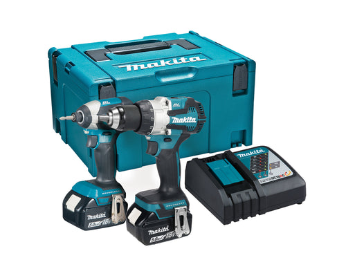 Makita DLX2507TJ Brushless 5ah twin pack Kit LXT DHP489/DTD153