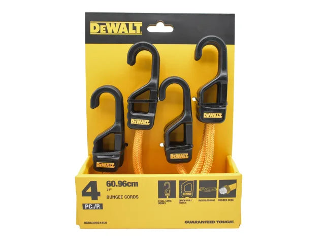 Dewalt DWC300244EU Bungee Cord 61cm (24in) 4 pack