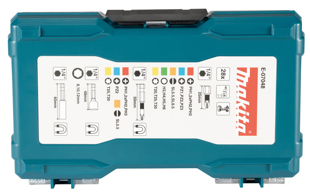Makita Screw bit set 28 pcs E-07048