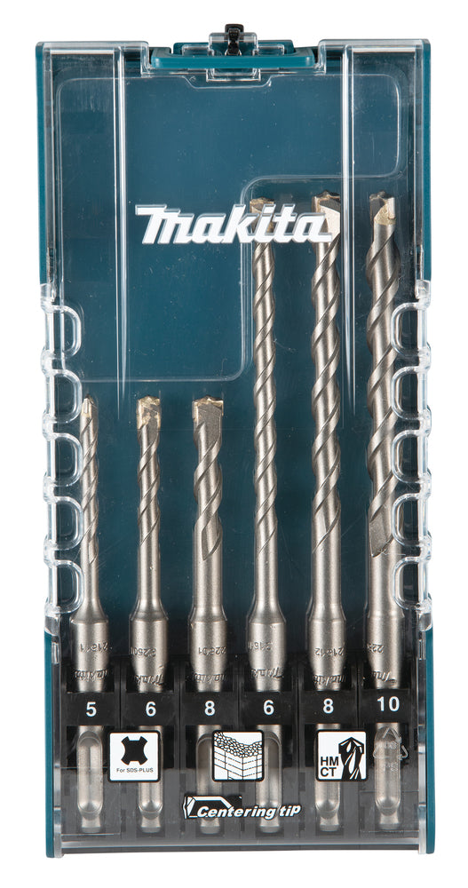 Makita T.C.T Hammer Drill Bit set, SDS-PLUS, 12 pcs E-15730