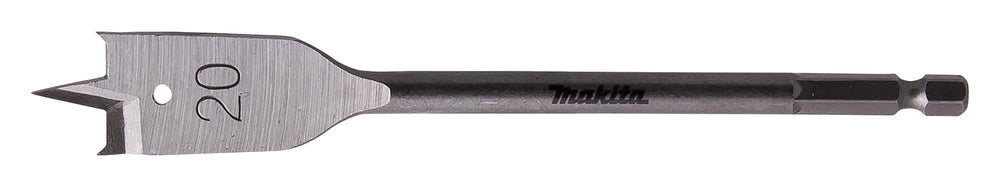 Makita Wood Flat Bit 20x150mm 1/4" Hex Shank E-17251