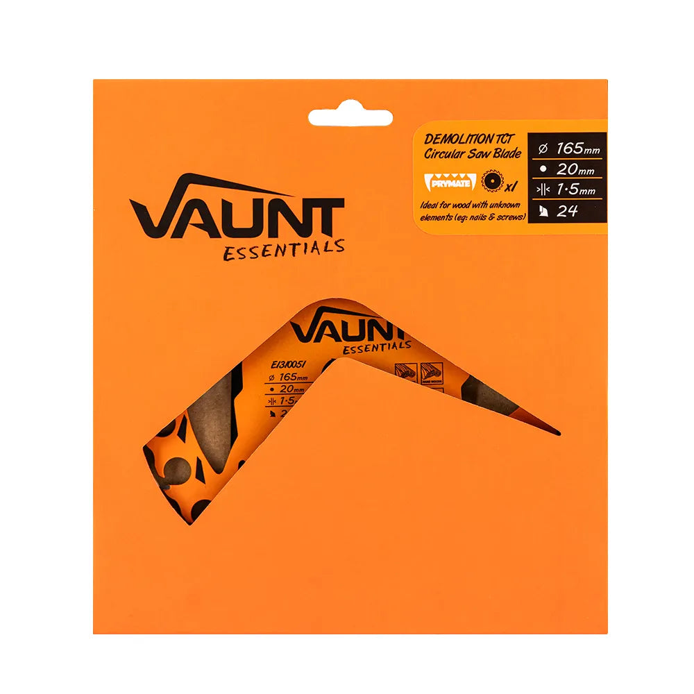 Vaunt  E1310051 Essentials 165mm Demolition Energy Saving Circular Saw Blade