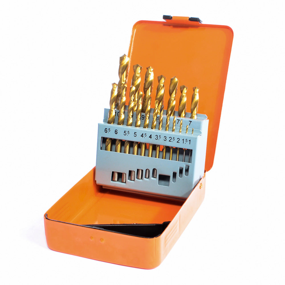 Vaunt  E1324040 Essentials HSS Titanium Coated Drill Bit Set – 19 pc