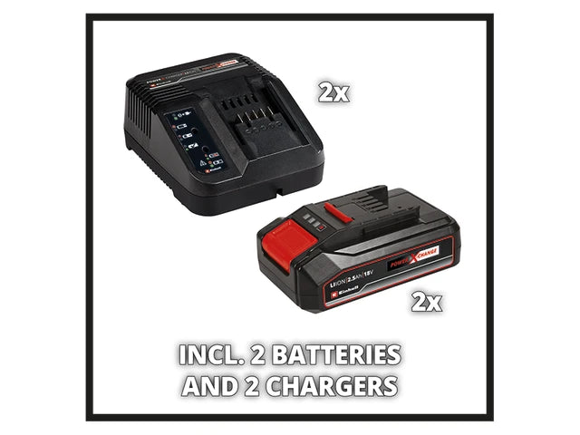 Einhell lawn mower + strimmer kit GE-CM 36/33 GC-CT 18/24 36V 2 x 2.5Ah Li-ion